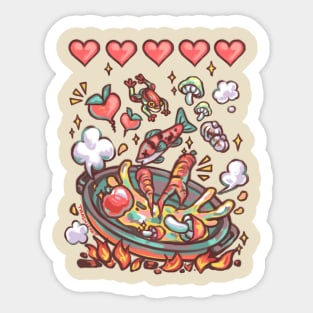 Cooking for Hearts Sticker